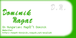 dominik magat business card